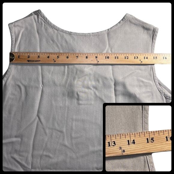 Jaclyn Smith Taupe Beige Sleeveless Summer Tank Top Blouse 1X - Picture 8 of 11
